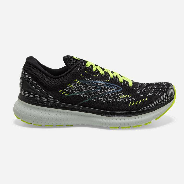 Brooks Glycerin 19 Hardloopschoenen voor Dames Zwart /Groen Geel/Blauw (OAQPX-8602)